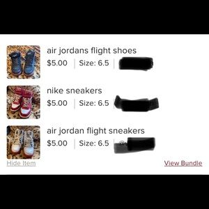 bundle of nikes super cheap! already packed and ready to go